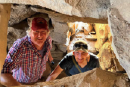 Archaeologists at a site in Jordan